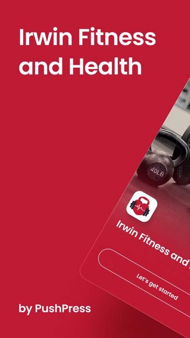 Irwin Fitness and Health Screenshot