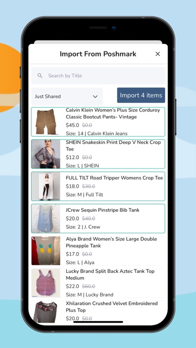 Crosslisting Screenshot
