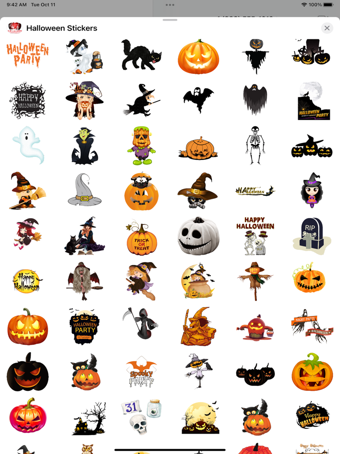 Happy Halloween Scary Stickers