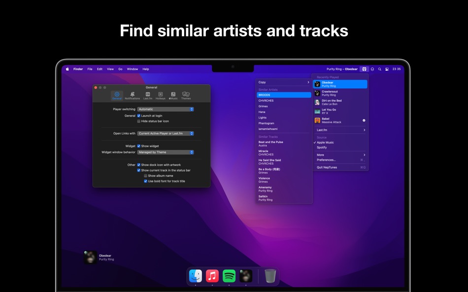 #4. NepTunes for iTunes & Spotify (macOS) 由: Adam Rozynski