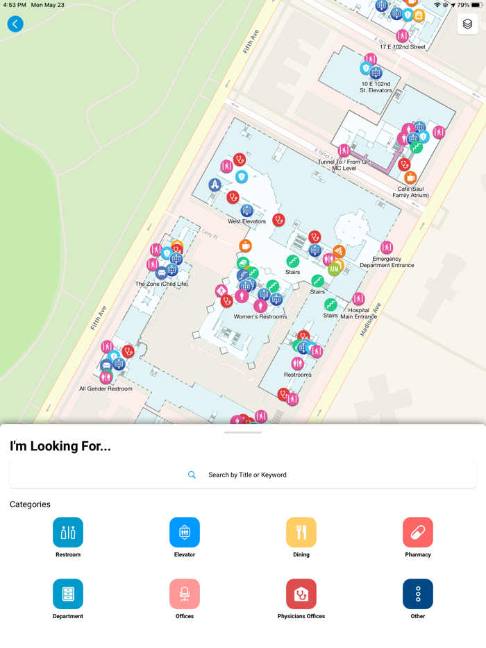 Mount Sinai Hospital Map