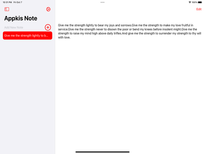 Appkis Note - a simple memo