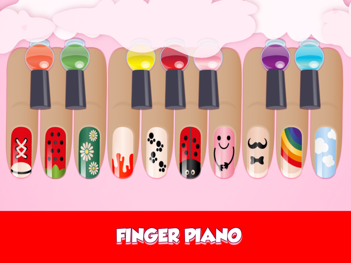 Finger  Polished the Piano