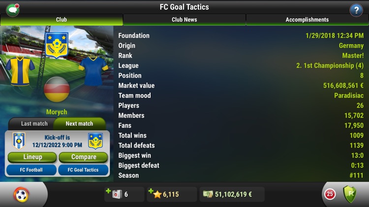 Goal Tactics - Football MMO