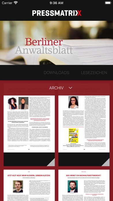 Berliner Anwaltsblatt Screenshot