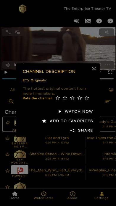 Enterprise Theater TV Screenshot
