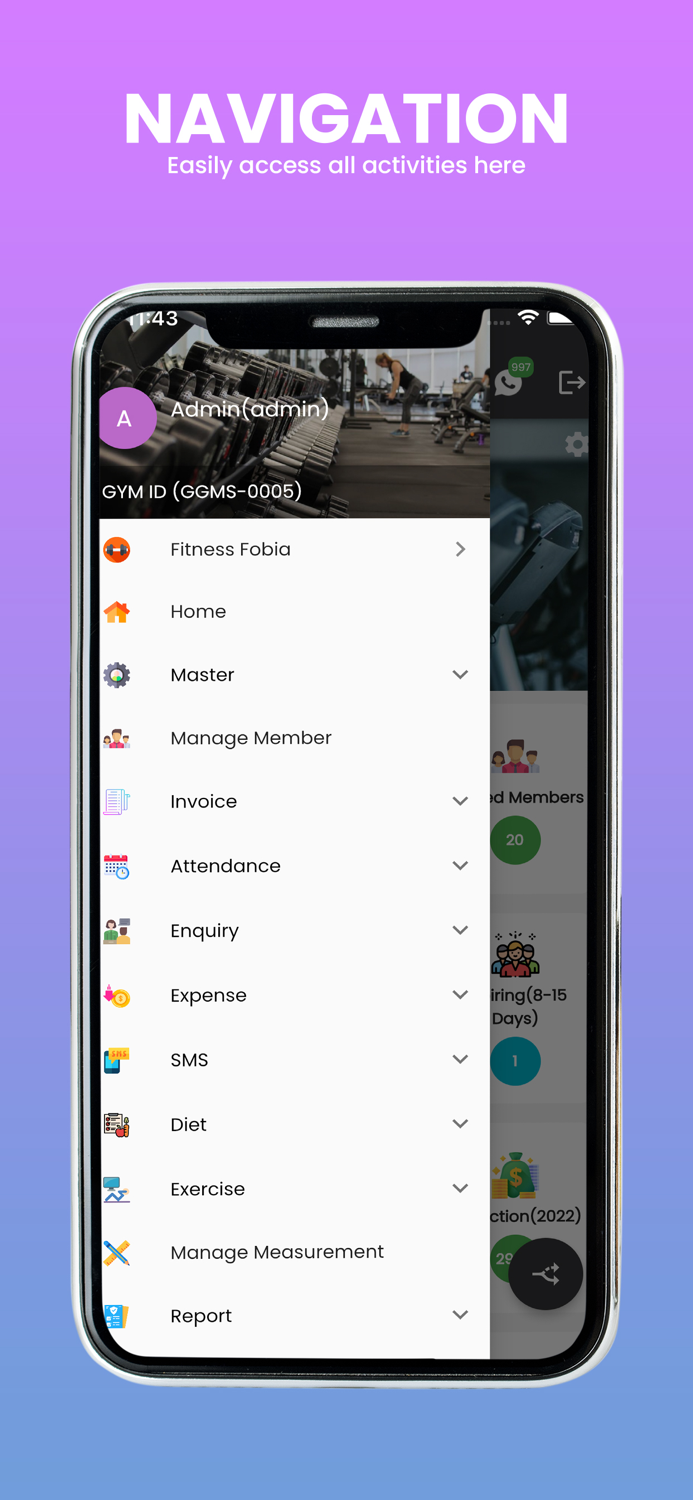 GGMS - Gym Management App