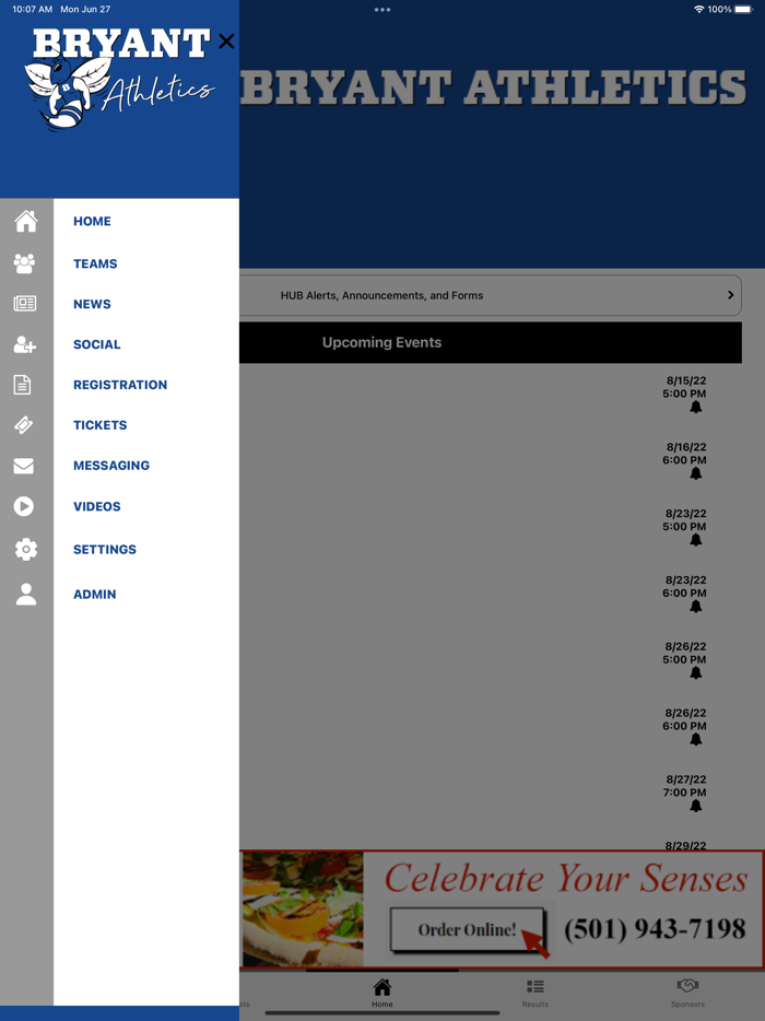 Bryant Hornets Athletics