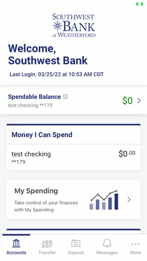 Southwest National Bank screenshot 3