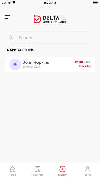 Delta Money Exchange Screenshot