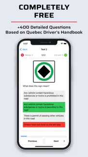 quebec driving test class 5 iphone screenshot 2