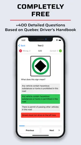 Game screenshot Quebec Driving Test Class 5 apk
