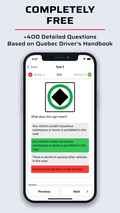 Quebec Driving Test Class 5