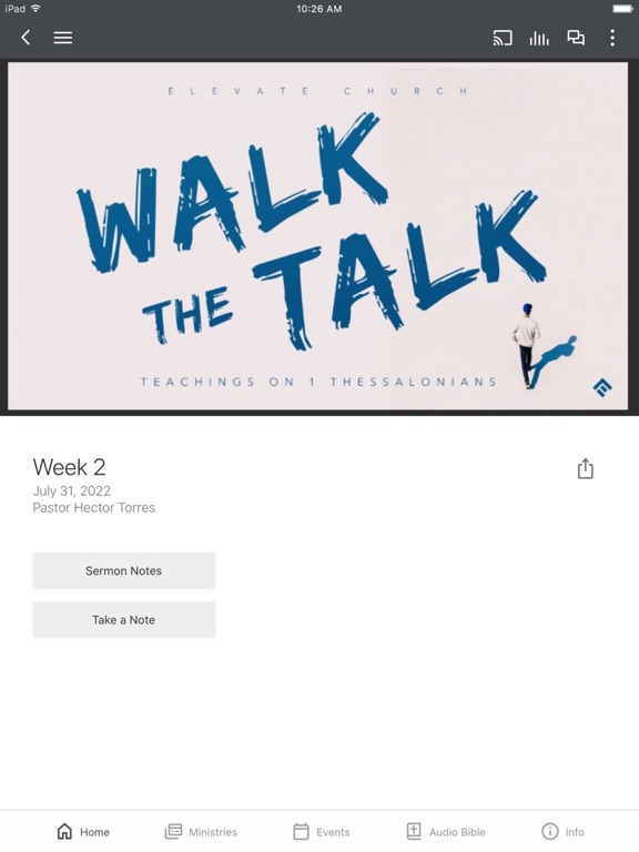 GoElevateChurch iPad screenshot 3 - Education app
