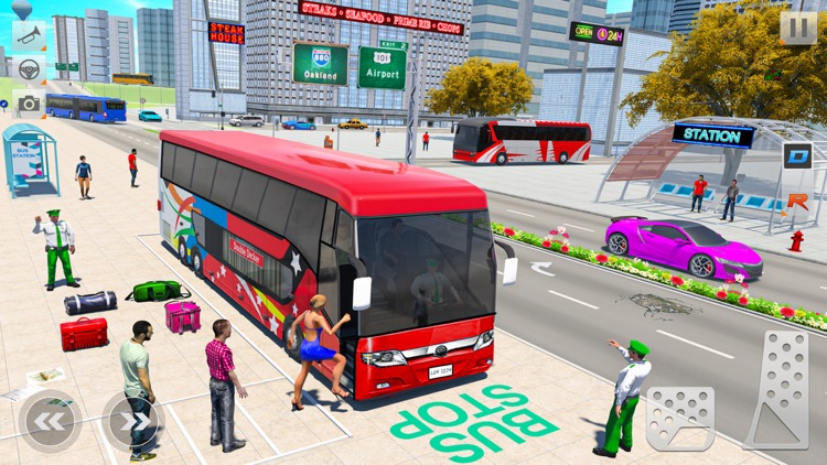Bus Simulation City Coach Game screenshot-4
