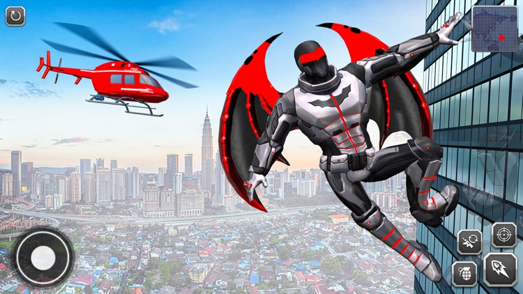 Flying Bat Robot Car Games