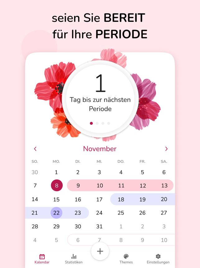 ‎Mein Menstruations-Kalender Screenshot