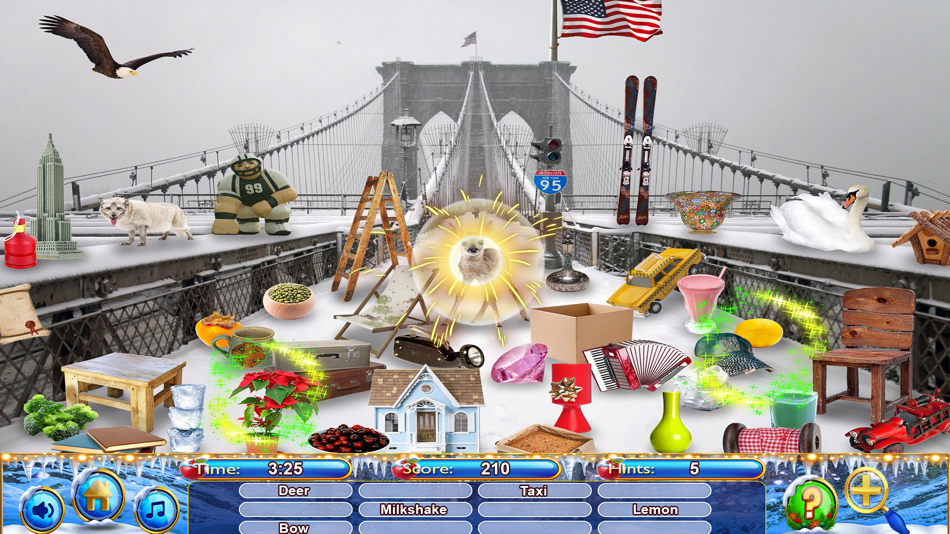 #3. Hidden Objects New York Winter (iOS) 由: Brainfull, LLC