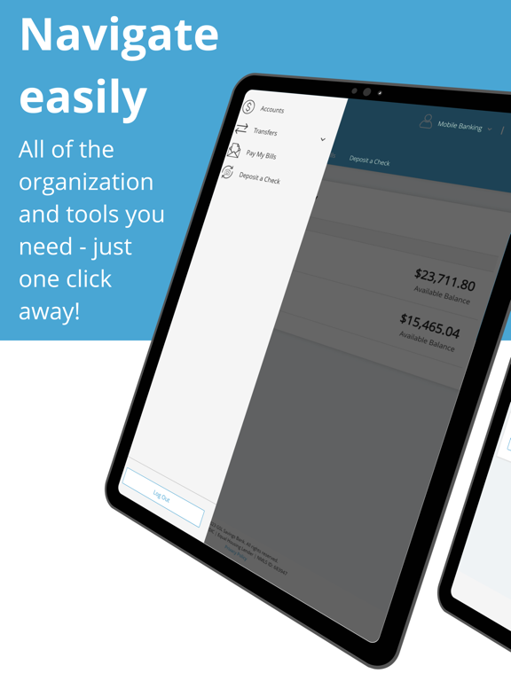 GSL Savings Bank iPad screenshot 4 - Finance app