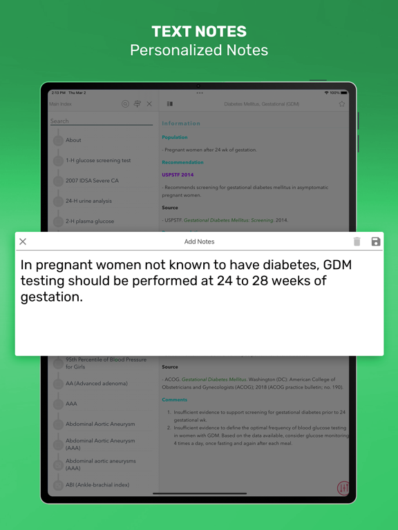 CURRENT Practice Guidelines iPad screenshot 9 - Medical app