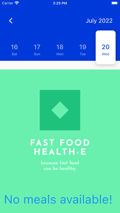 Fast Food Health-E Screenshot
