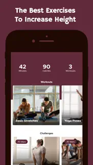 increase height workout iphone screenshot 2