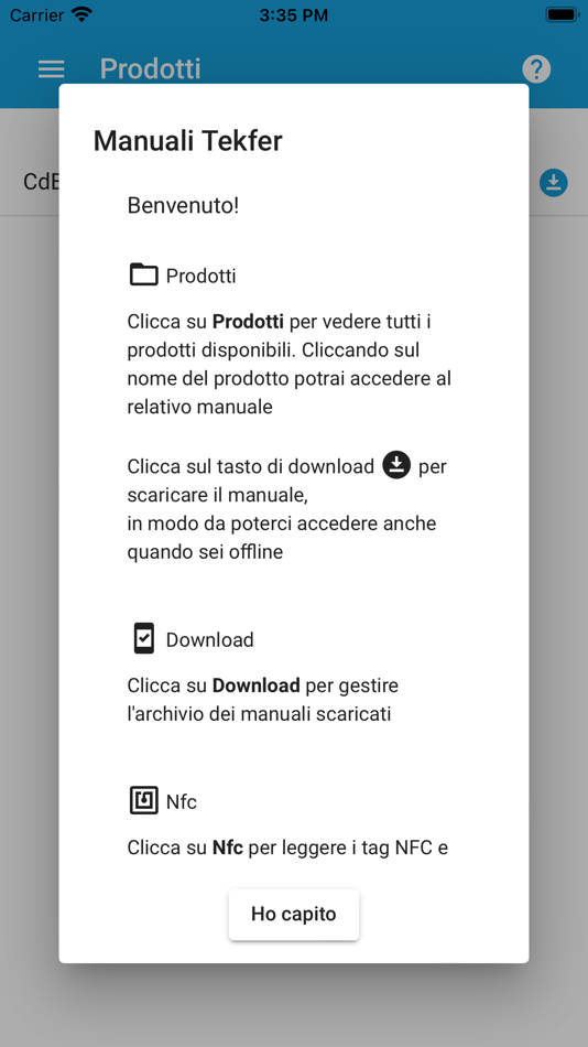 #1. Manuali Tekfer (iOS) By: TEKFER s.r.l.