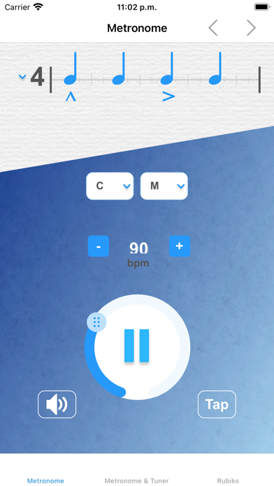 Digital Mobile Metronome Screenshot