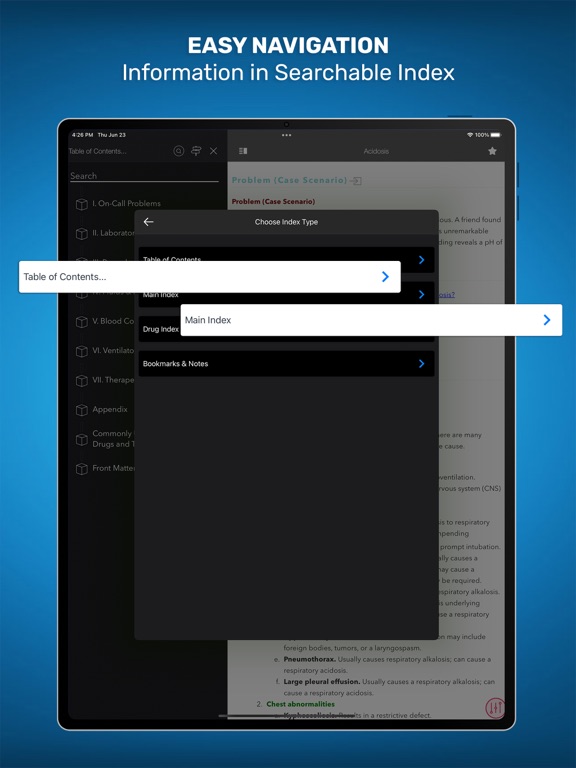 Internal Medicine On Call iPad screenshot 6 - Medical app
