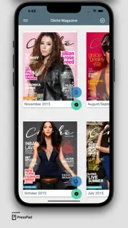 cliché magazine app iphone screenshot 1
