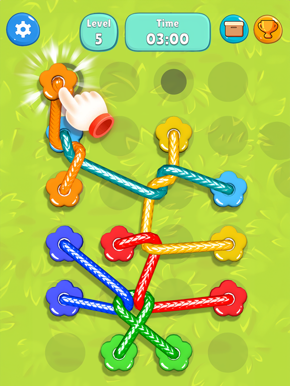 もつれたマスター - ねじれたロープの結び目を解くゲームのおすすめ画像7