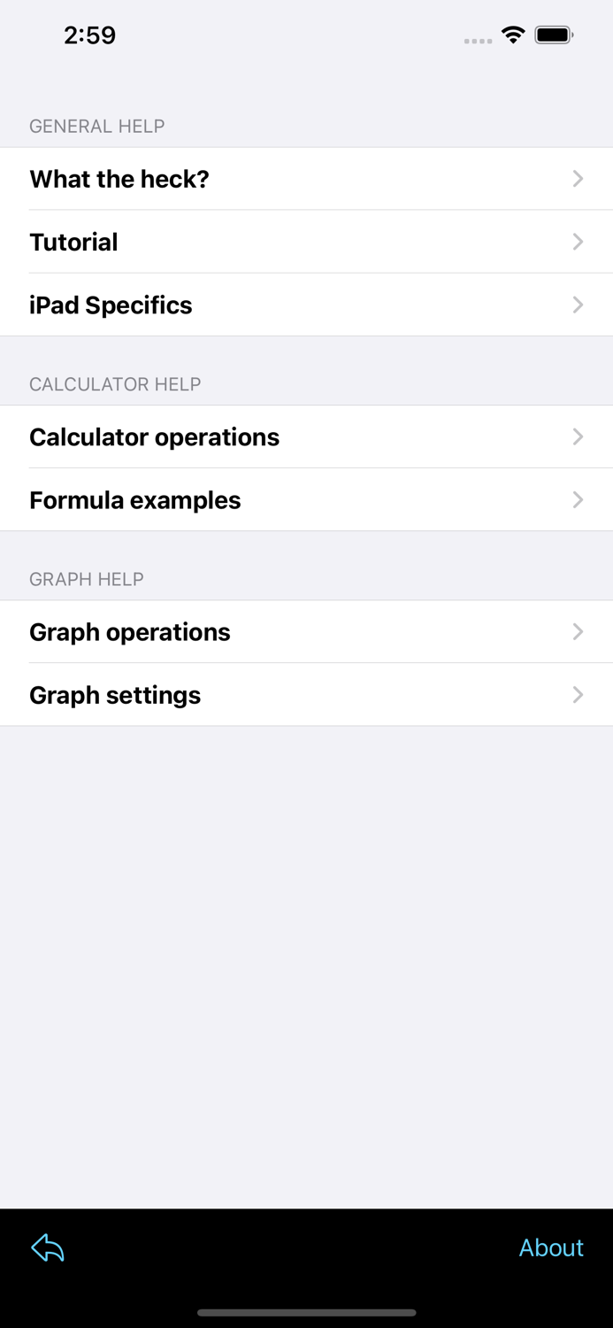 Calculator of Formulas