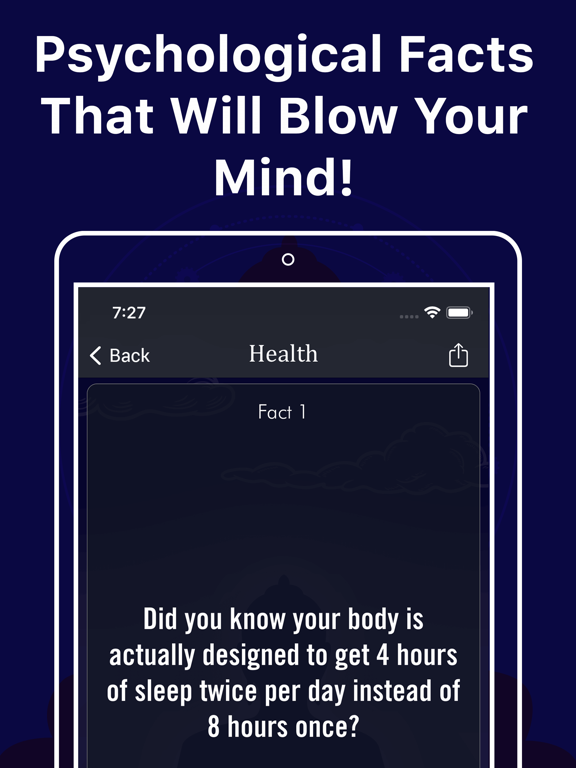 Psychological Life Facts iPad screenshot 6 - Lifestyle app