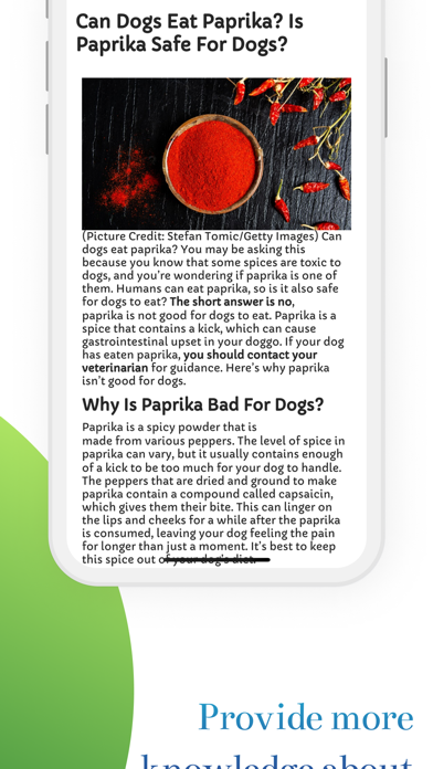 Dog Lovers - Dogs Nutritions iPhone screenshot