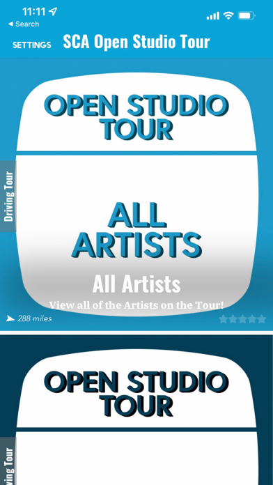 SCA Open Studio Tour Screenshot
