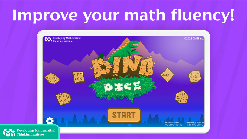 #1. Dino Dice: +, – (iOS) 由: DMT Institute