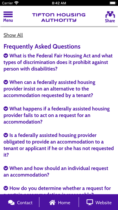 Tifton Housing Authority GA Screenshot