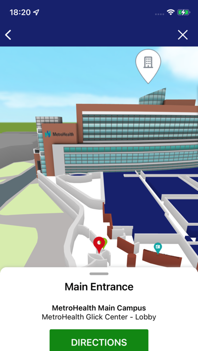 MetroHealth MapApp Screenshot