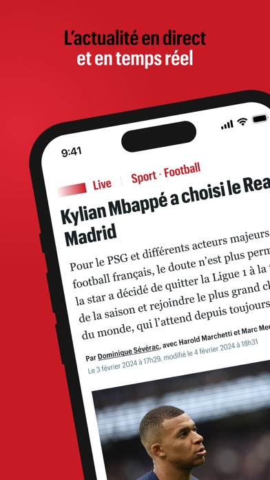 Le Parisien : l'info en direct Screenshot