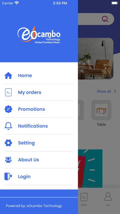 Online Furniture Store Screenshot