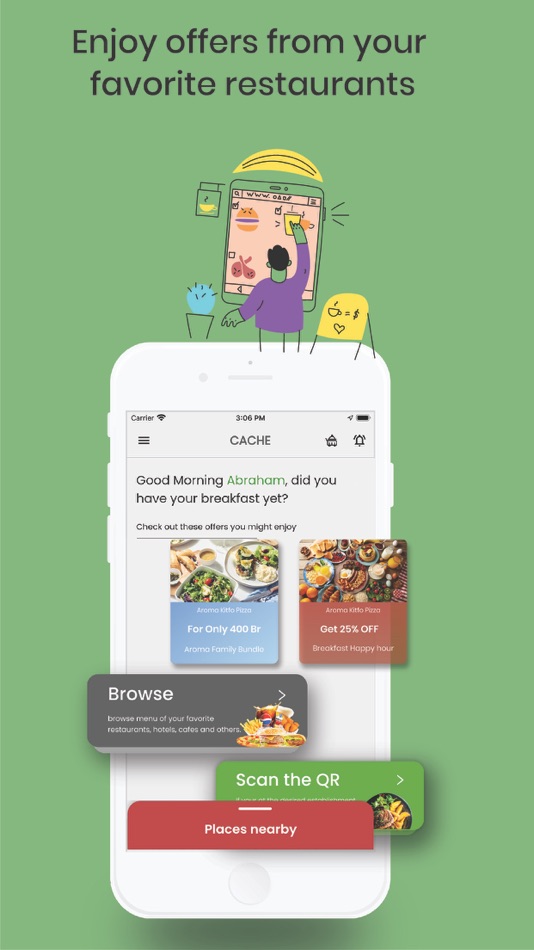 #1. Cache - Quick Delivery & Menus (iOS) 由: Winta Begashaw