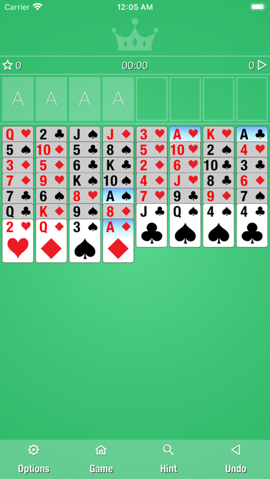 Simple Freecell Solitaire Screenshot