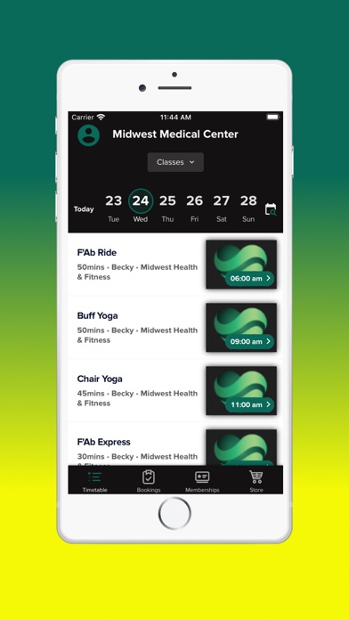 Midwest Health & Fitness Screenshot