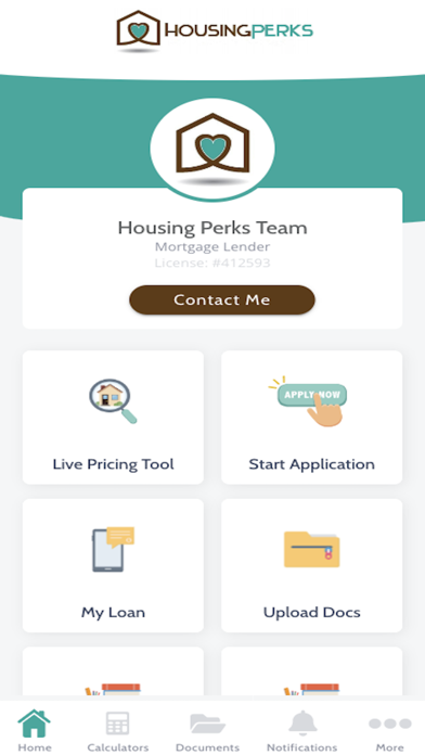 Housing Perks Mortgage Screenshot