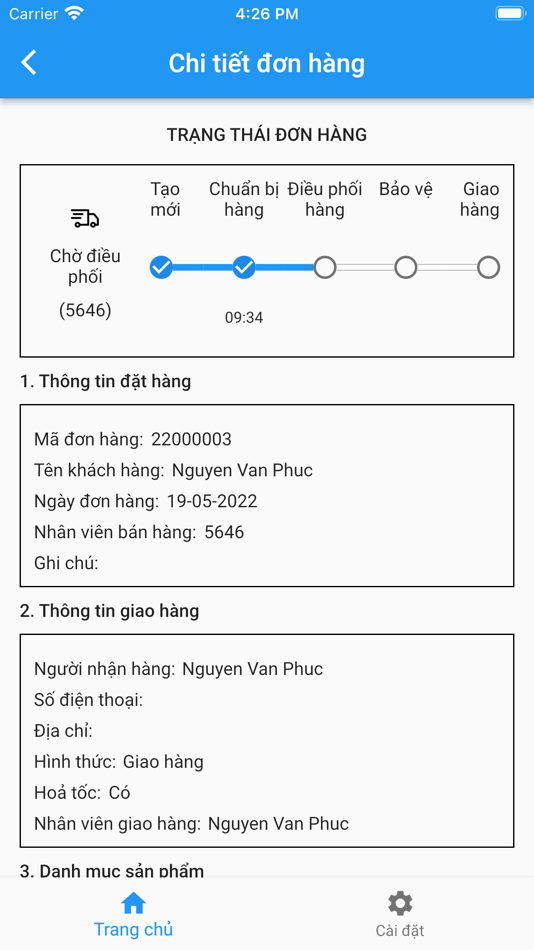 #3. OMS-Hệ thống quản lý đơn hàng (iOS) Av: Van Dao Bui