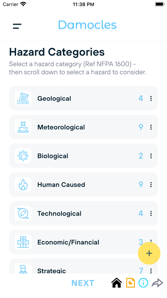 #1. Damocles Risk Assessor (iOS) بواسطة: John Salter
