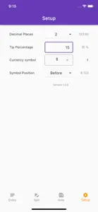 Tip Calculator bill tip split screenshot #4 for iPhone