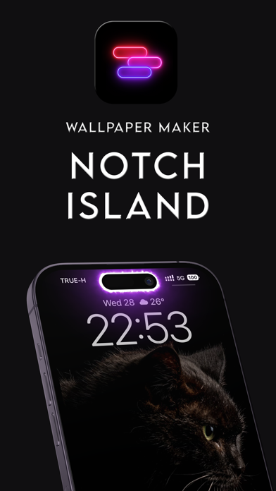 Notch Island - Wallpaper Maker app screenshot 0 by Tula Kumkrong - appdatabase.net