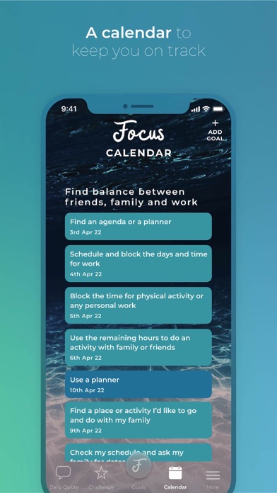 Focus: Life Goal Coaching Screenshot