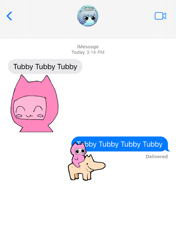 Tubby Cats Stickers iPad screenshot 2 - Stickers app